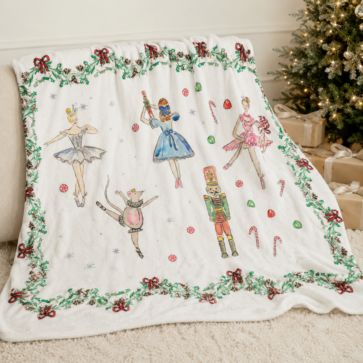 Nutcracker Minky Blanket