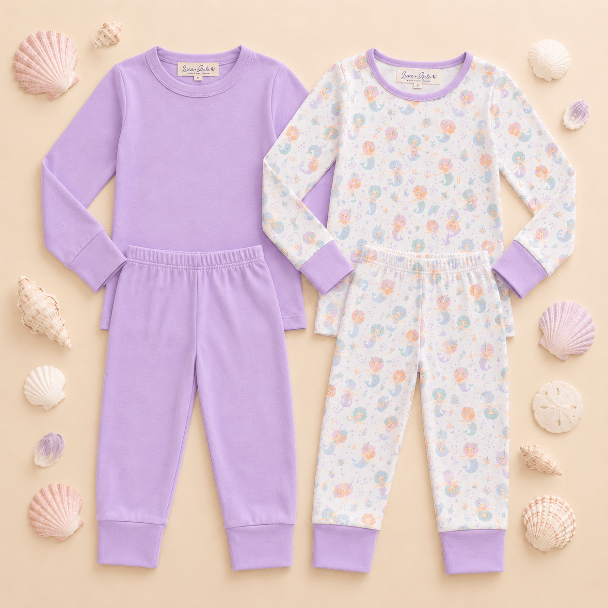 Pajamas Set - Sirena & Wisteria - Magnolia BabyGift Set