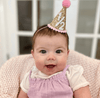 Pale Gold and Light Pink Party Hat - Magnolia BabyParty Supplies