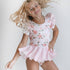 Pale Pink Rose Skirted Leotard - Magnolia BabyLeotard