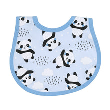  Panda Love Bib - Blue - Magnolia BabyBib