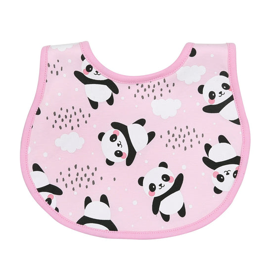 Panda Love Bib - Pink - Magnolia BabyBib