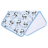 Panda Love Blue Print Burp Cloth - Magnolia BabyBurp Cloth