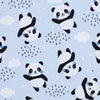 Panda Love Blue Print Footie - Magnolia BabyFootie