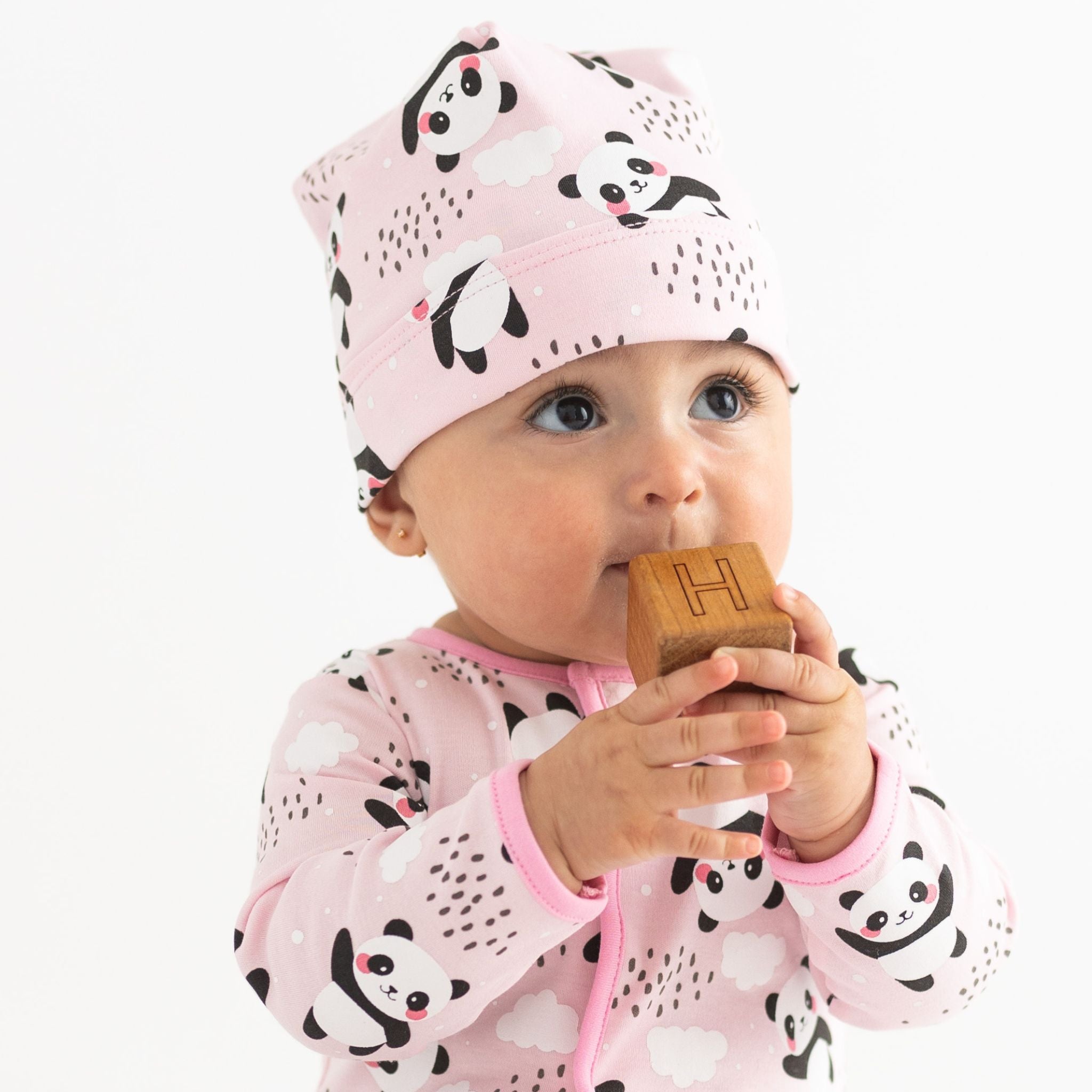 Panda Love Hat - Pink - Magnolia BabyHat