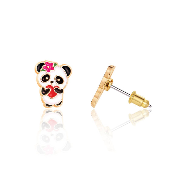 Panda Love Pierced Earrings - Magnolia BabyEarrings