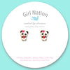 Panda Love Pierced Earrings - Magnolia BabyEarrings