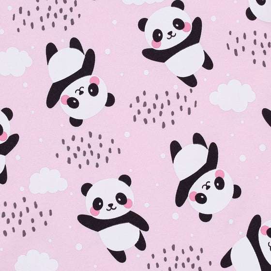 Panda Love Pink Girl's Short Sleeve Nightdress - Magnolia BabyNightdress