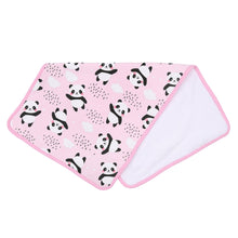  Panda Love Pink Print Burp Cloth - Magnolia BabyBurp Cloth