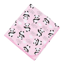 Panda Love Pink Print Receiving Blanket - Magnolia BabyReceiving Blanket