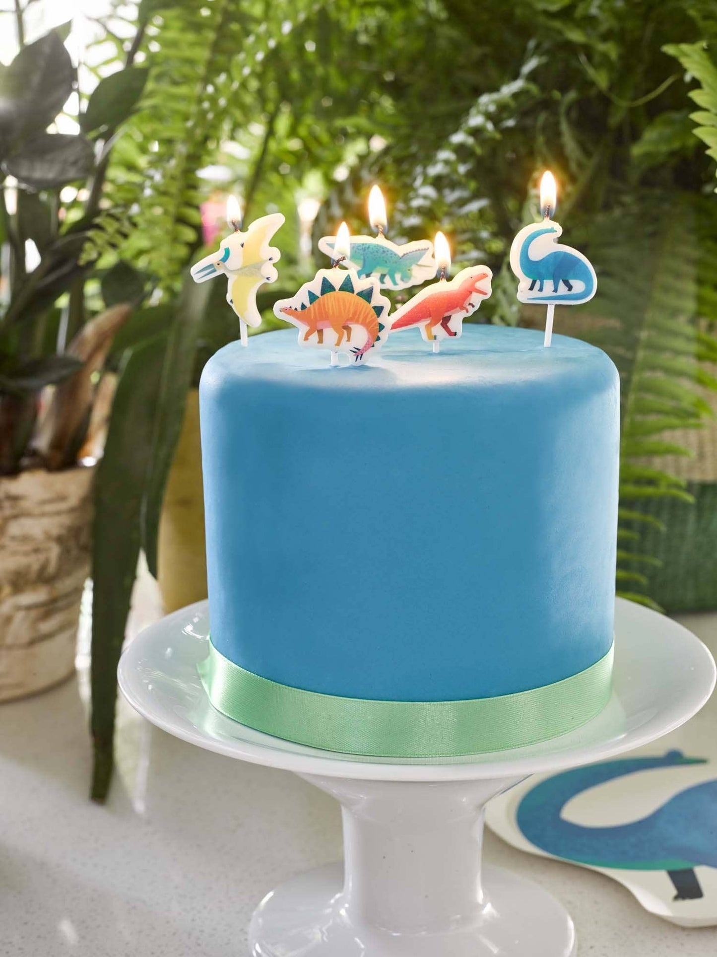 Party Dinosaur Birthday Candles - 5 Pack - Magnolia BabyBirthday Candles