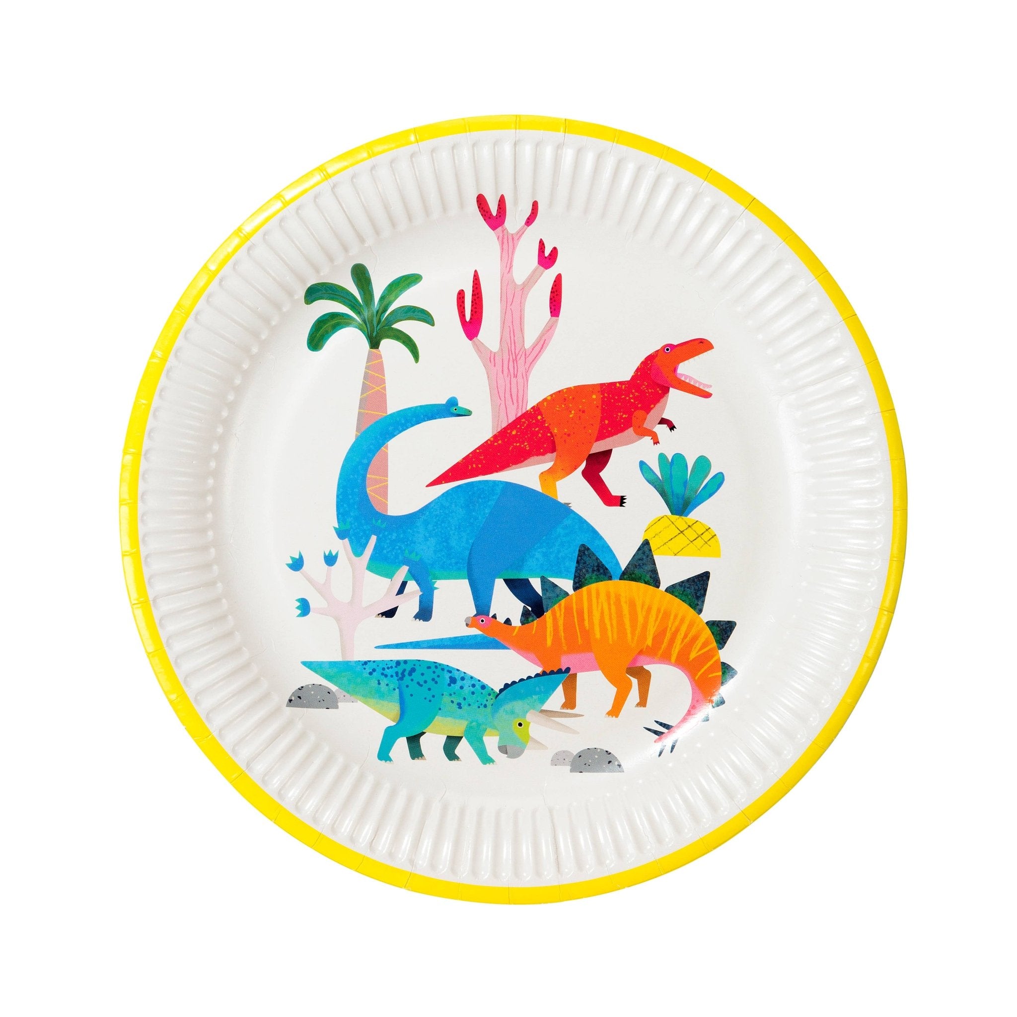 Party Dinosaur Plates - 8 Pack - Magnolia Baby