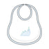 Partysaurus! Applique Bib - Light Blue - Magnolia BabyBib