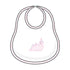 Partysaurus! Applique Bib - Pink - Magnolia BabyBib