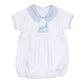 Partysaurus! Applique Collared Bubble - Light Blue - Magnolia BabyBubble