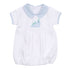 Partysaurus! Applique Collared Bubble - Light Blue - Magnolia BabyBubble