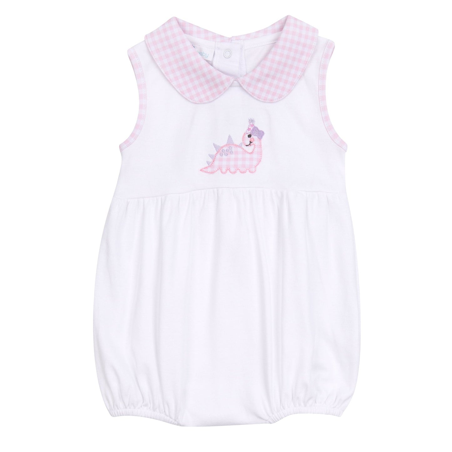 Partysaurus! Applique Collared Bubble - Pink - Magnolia BabyBubble