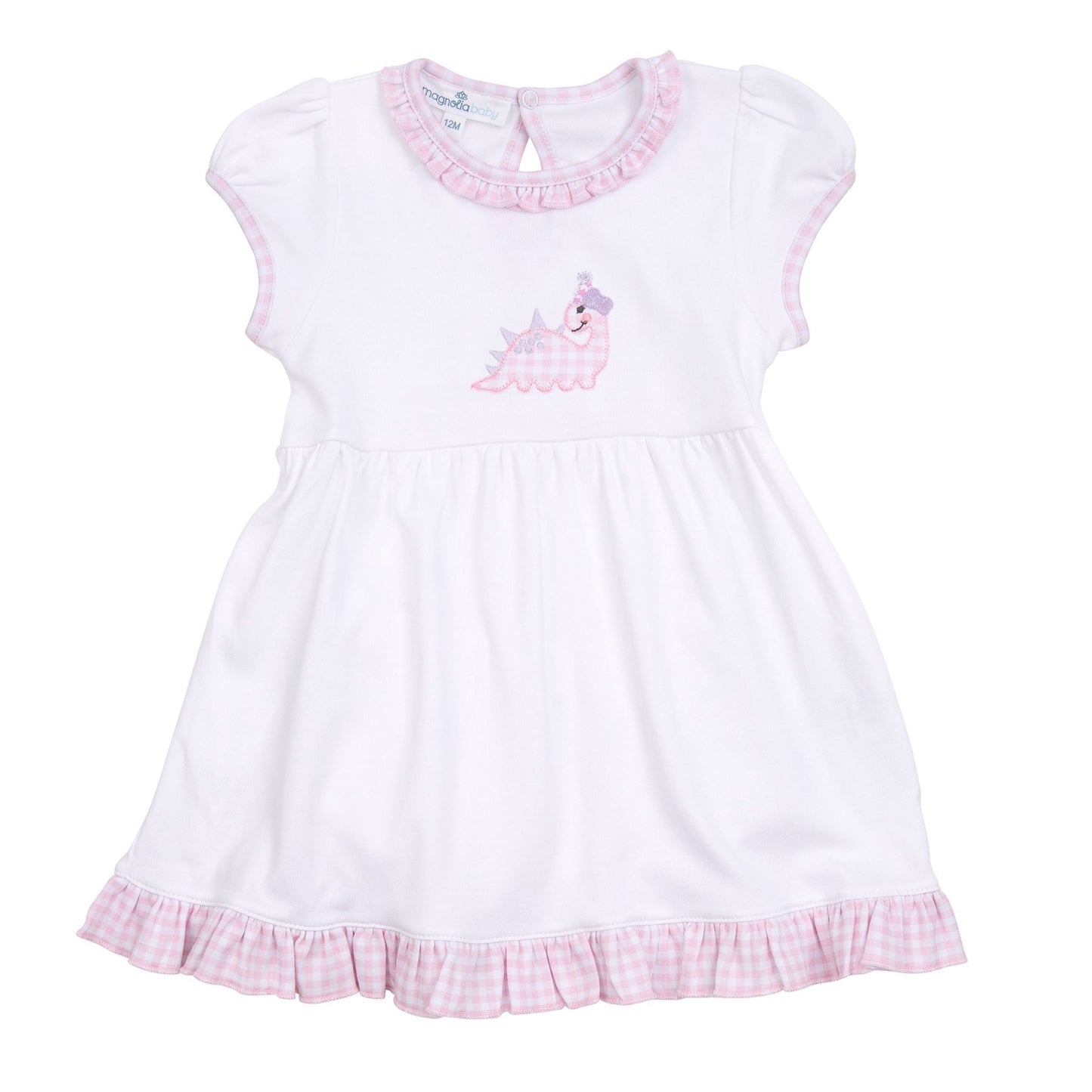 Partysaurus! Applique Dress - Pink - Magnolia BabyDress