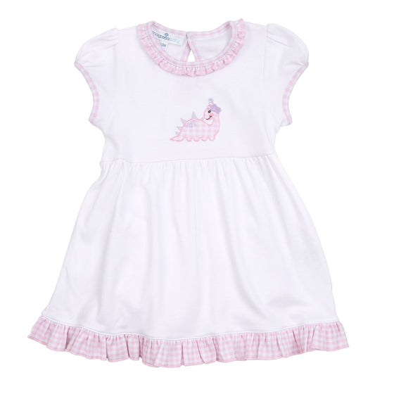 Partysaurus! Applique Dress - Pink - Magnolia BabyDress