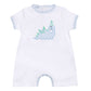 Partysaurus! Applique Short Playsuit - Light Blue - Magnolia BabyShort Playsuit