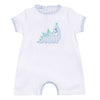 Partysaurus! Applique Short Playsuit - Light Blue - Magnolia BabyShort Playsuit