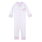 Partysaurus! Applique Zip Pajamas - Pink - Magnolia BabyZipper Pajamas