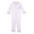 Partysaurus! Applique Zip Pajamas - Pink - Magnolia BabyZipper Pajamas