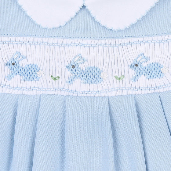 Pastel Bunny Classics Smocked Long Pajama - Magnolia BabyLong Pajamas