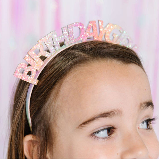 Pastel Rainbow Birthday Girl Headband - Magnolia BabyHeadband