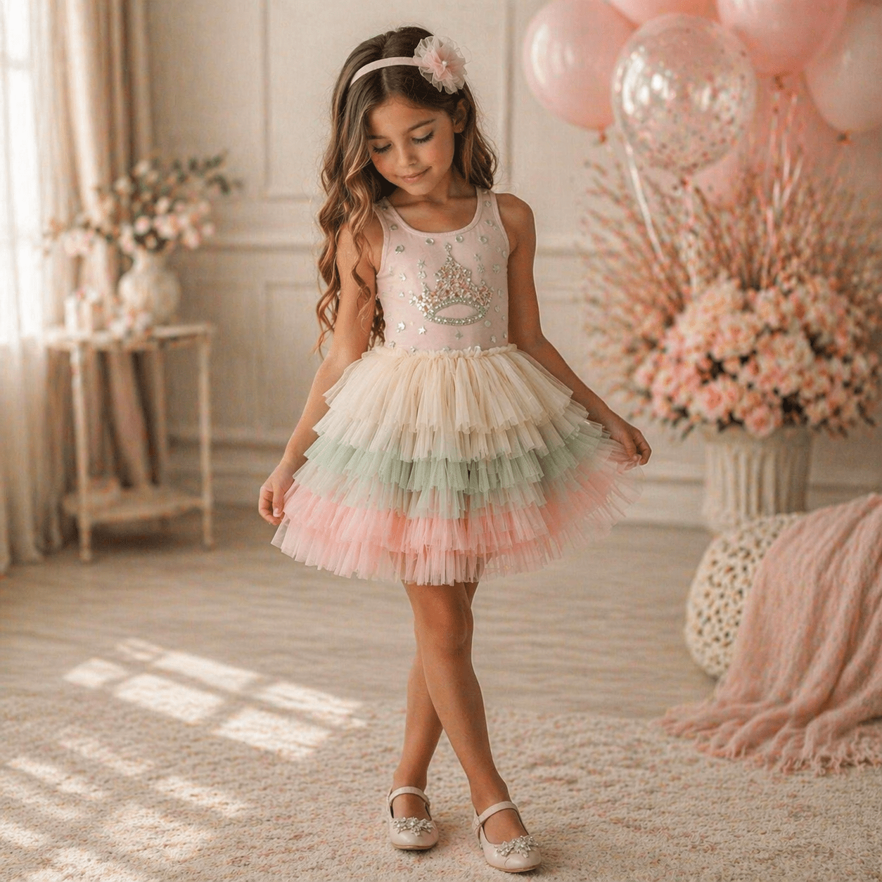 Pastel Tiara Tutu Dress - Magnolia BabyDress