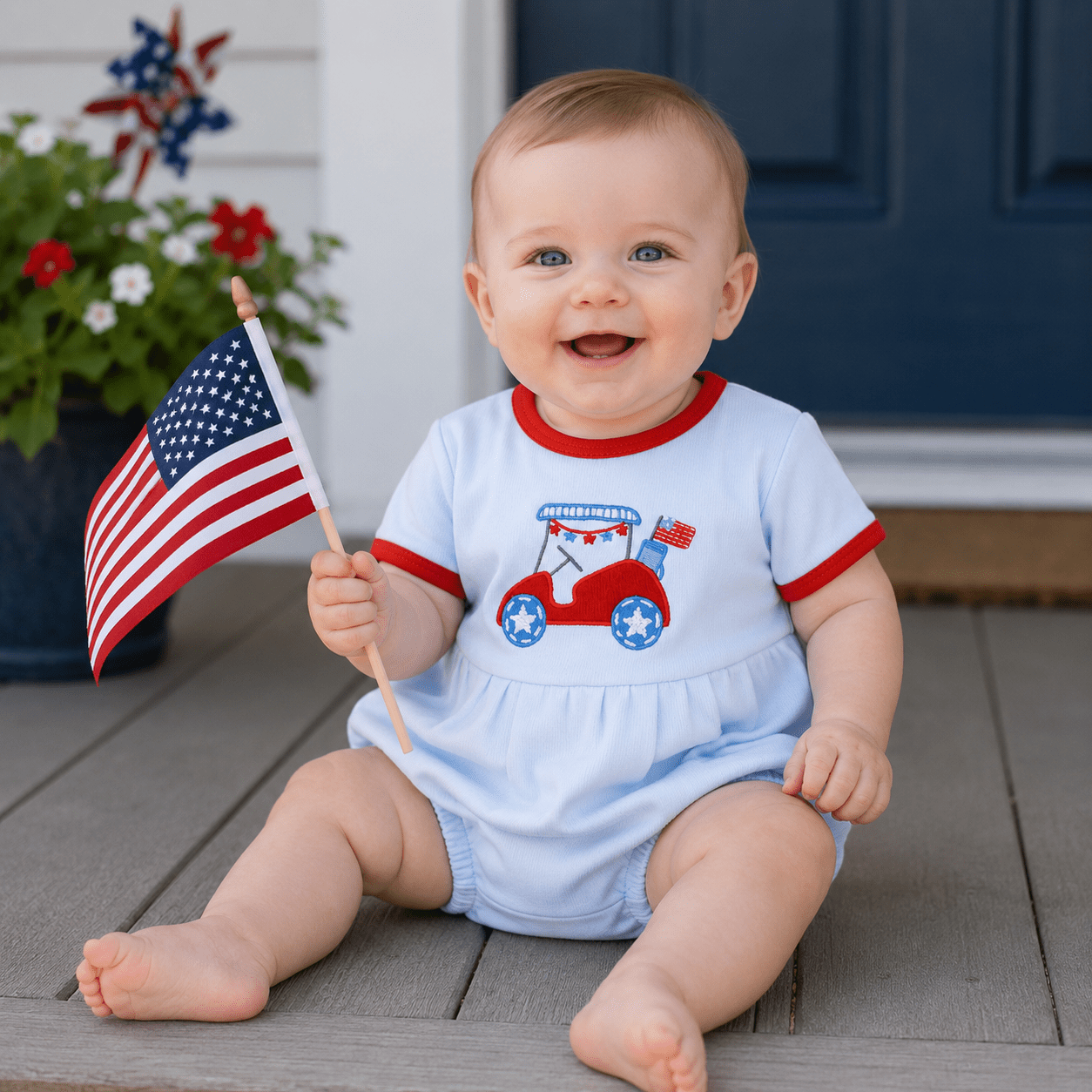Patriotic Putts Boy Bubble - Magnolia BabyBubble