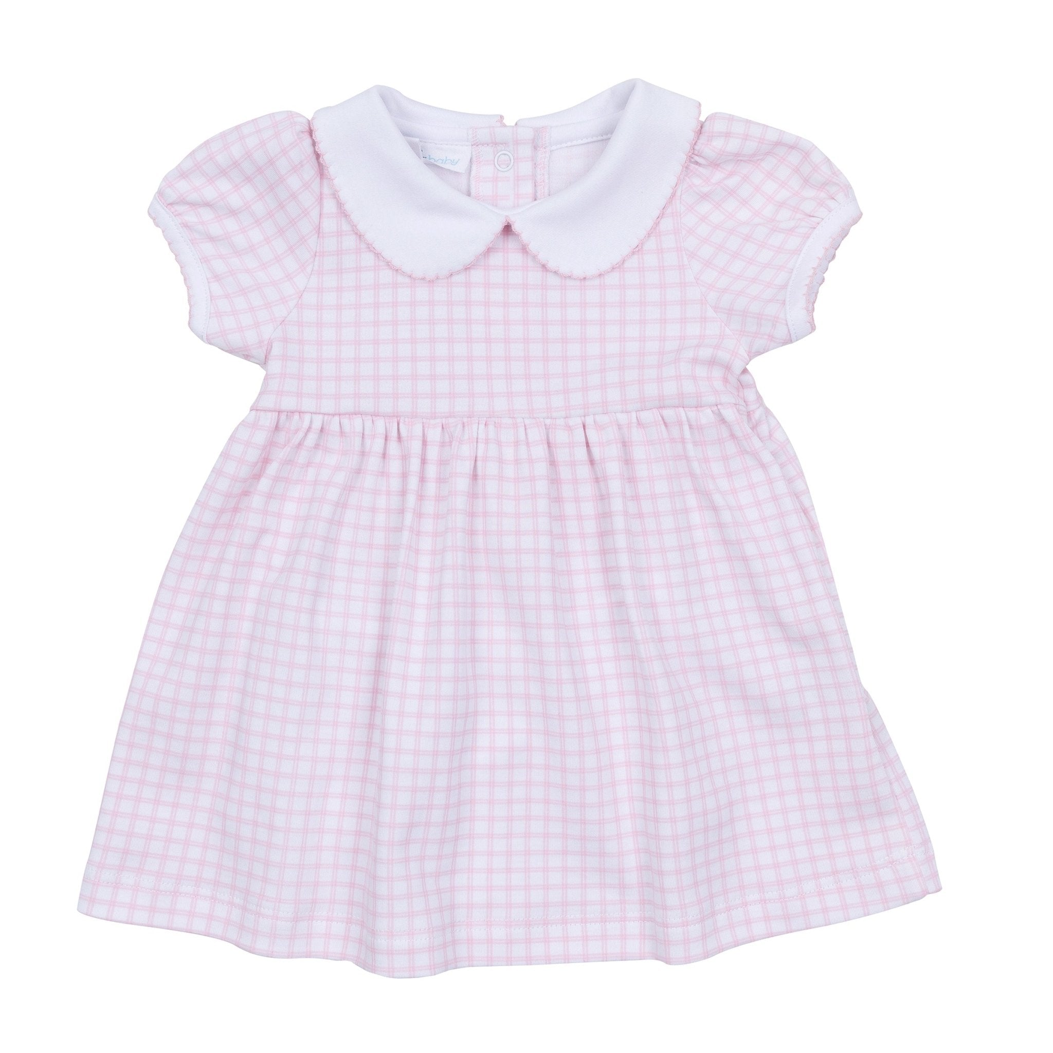 Peek-A-Boo Wishes Collared Dress - Pink - Magnolia Baby Girl