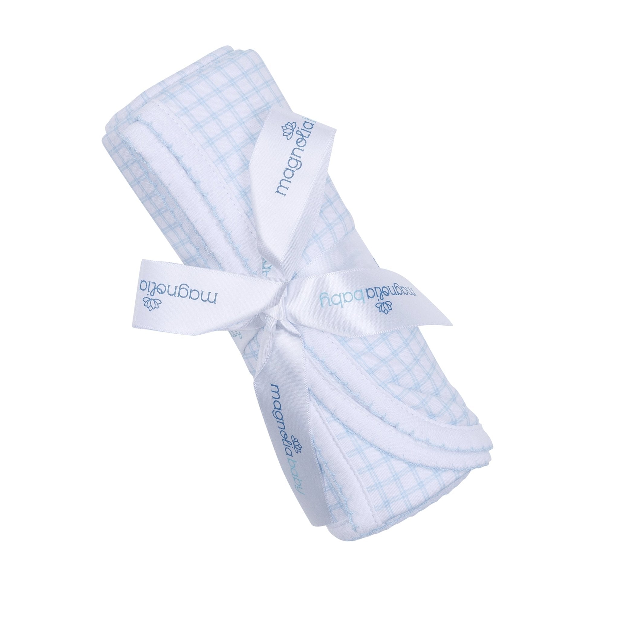 Peek-A-Boo Wishes Receiving Blanket - Light Blue - Magnolia Baby Boy