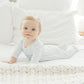 Peek - A - Boo Wishes Smocked Footie - Light Blue - Magnolia BabyFootie