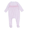 Peek - A - Boo Wishes Smocked Footie - Pink - Magnolia BabyFootie