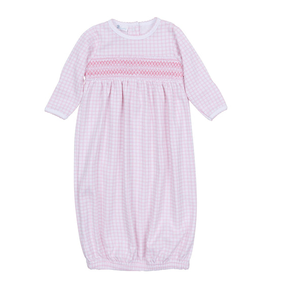 Peek - A - Boo Wishes Smocked Gown - Pink - Magnolia BabyGown