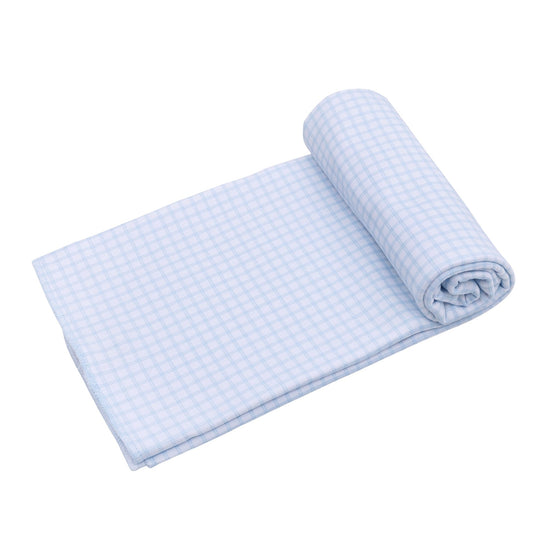 Peek - A - Boo Wishes Swaddle Blanket - Light Blue - Magnolia BabySwaddle Blanket