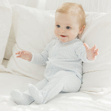  Peek - A - Boo Wishes Zip Footie - Light Blue - Magnolia BabyFootie