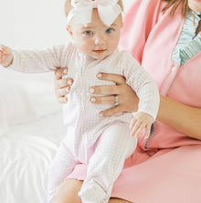  Peek - A - Boo Wishes Zip Footie - Pink - Magnolia BabyFootie