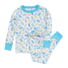  Peep - tastic! Long Pajamas - Light Blue - Magnolia BabyLong Pajamas