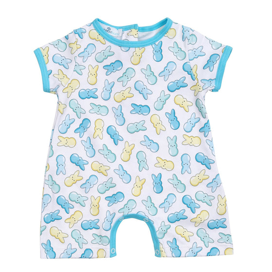 Peep - tastic! Short Playsuit - Light Blue - Magnolia BabyShort Playsuit