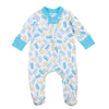 Peep - tastic! Zip Footie - Light Blue - Magnolia BabyFootie