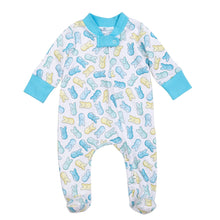  Peep - tastic! Zip Footie - Light Blue - Magnolia BabyFootie