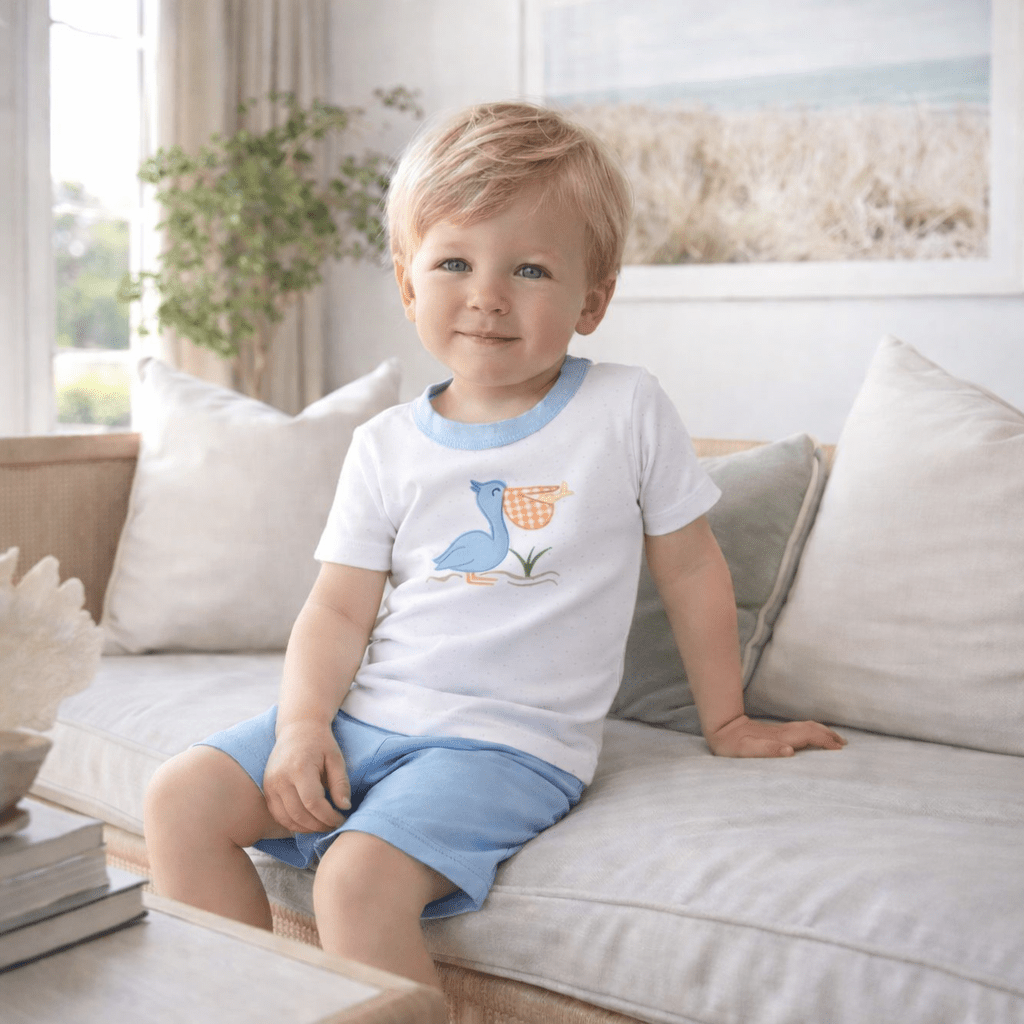 Magnolia Baby_Pelican Bay Applique Short Pajamas_1