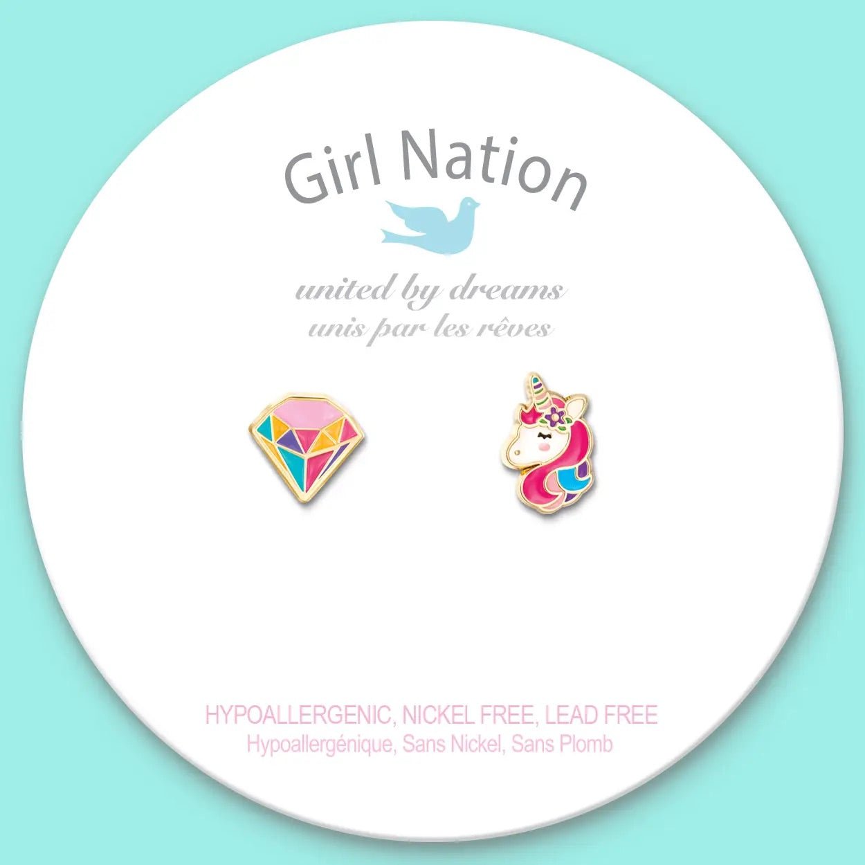 Perfect Pair Pierced Earrings - Unicorn & Jewel - Magnolia BabyEarrings