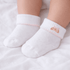 Petit Croissant Embroidered Socks - Magnolia BabySocks