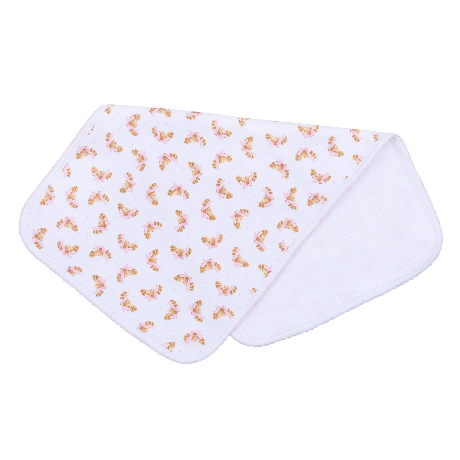 Petit Croissant Print Burp Cloth - Magnolia BabyBurp Cloth