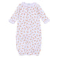 Petit Croissant Print Ruffle Converter - Magnolia BabyConverter Gown