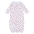 Petit Croissant Print Ruffle Converter - Magnolia BabyConverter Gown