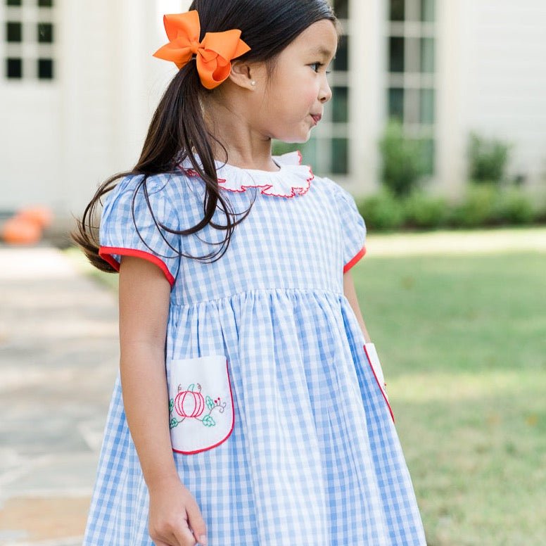 Peyton Pumpkin Pocket Dress - Magnolia BabyDress